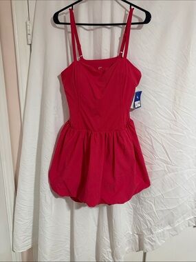 JoyLab Red Spaghetti-Strap Mini Dress